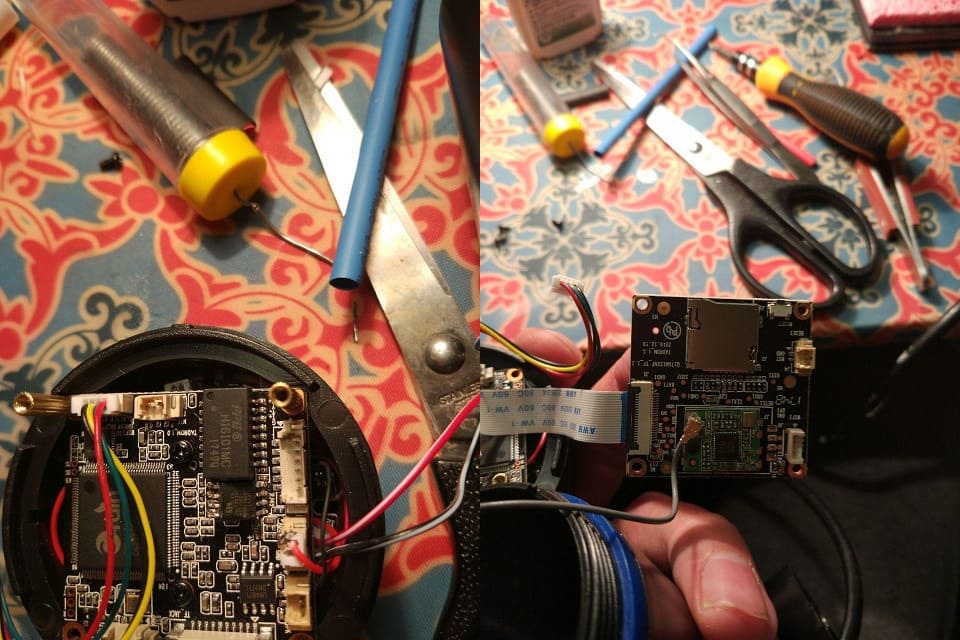 Some chips had to be de-soldered due to power circuitry