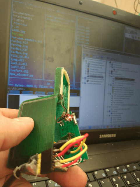 Testing the skimmer and writing the dump to it